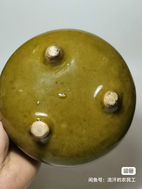 古玩陶瓷綠釉爐真品鑒賞圖