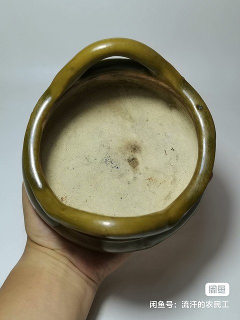 古玩陶瓷綠釉爐真品鑒賞圖