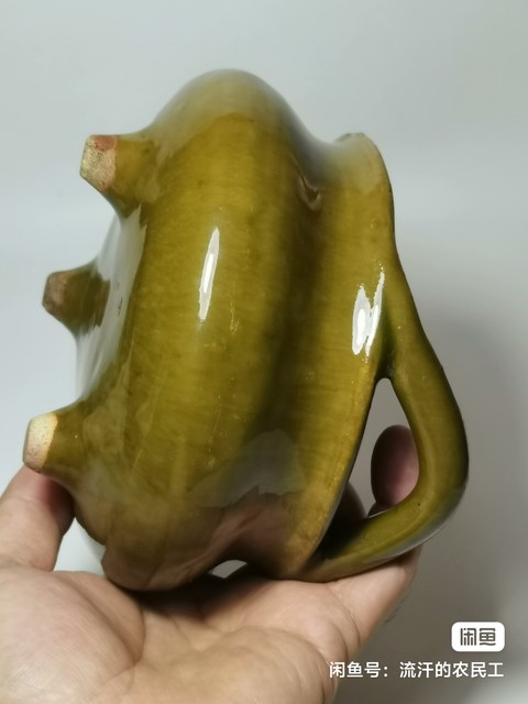 古玩陶瓷綠釉爐真品鑒賞圖