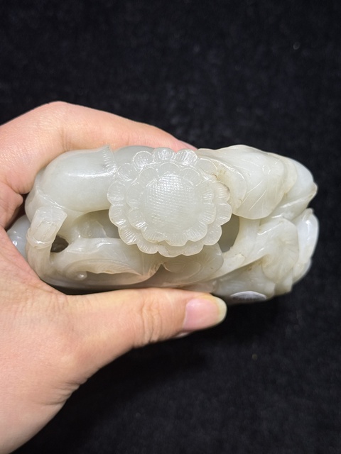 古玩玉器玉螃蟹真品鑒賞圖