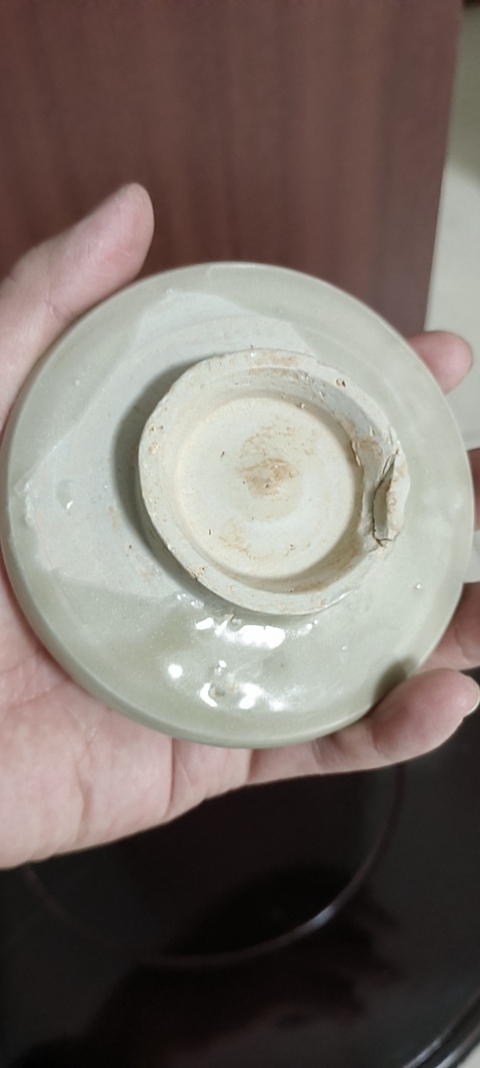 古玩陶瓷龍泉青瓷盞托真品鑒賞圖