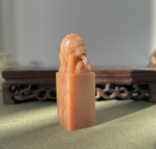 古玩雜項巴林石印章真品鑒賞圖