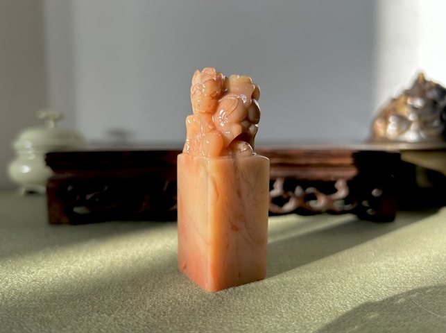 古玩雜項巴林石印章真品鑒賞圖