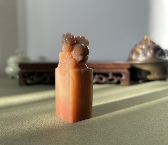 古玩雜項巴林石印章真品鑒賞圖