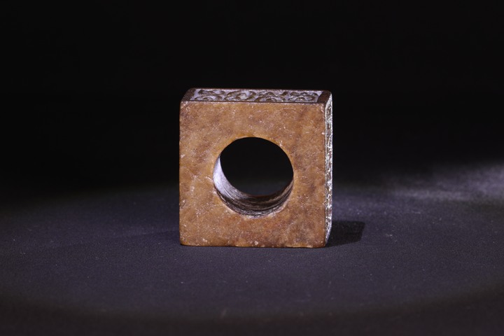 古玩玉器滑石琮型件真品鑒賞圖