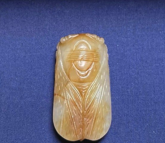 古玩玉器蟬真品鑒賞圖
