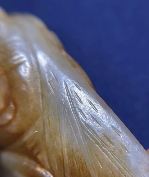 古玩玉器蟬真品鑒賞圖