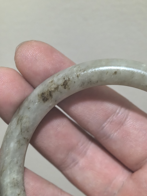 古玩玉器和田玉雕“素紋手鐲”真品鑒賞圖