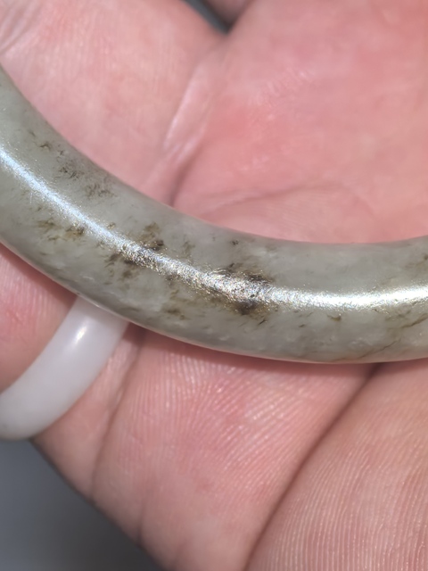 古玩玉器和田玉雕“素紋手鐲”真品鑒賞圖