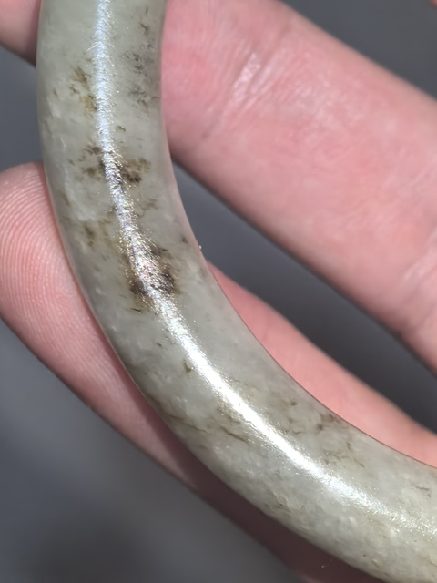 古玩玉器和田玉雕“素紋手鐲”真品鑒賞圖