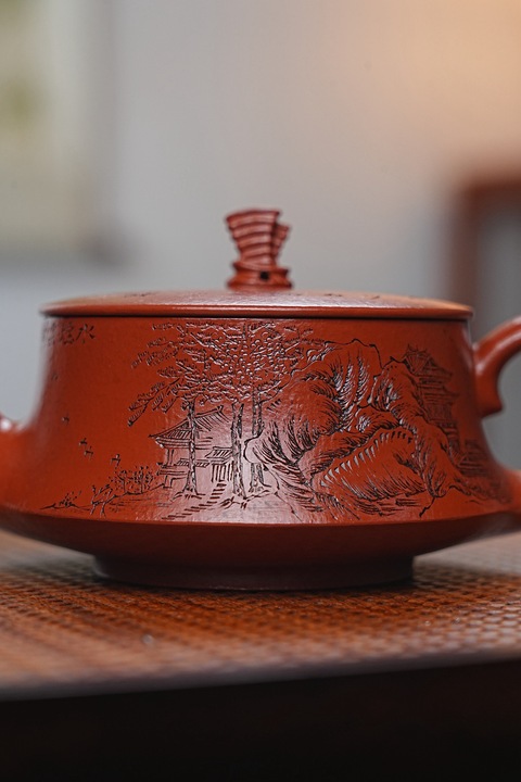 古玩雜項一帆風順紫砂壺【全手工】【二廠朱泥】真品鑒賞圖