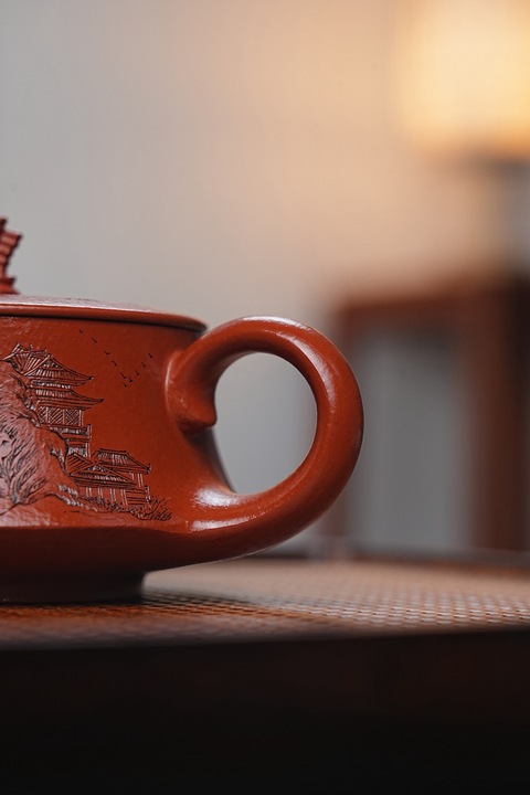 古玩雜項一帆風順紫砂壺【全手工】【二廠朱泥】真品鑒賞圖