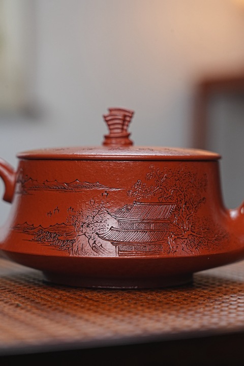 古玩雜項一帆風順紫砂壺【全手工】【二廠朱泥】真品鑒賞圖