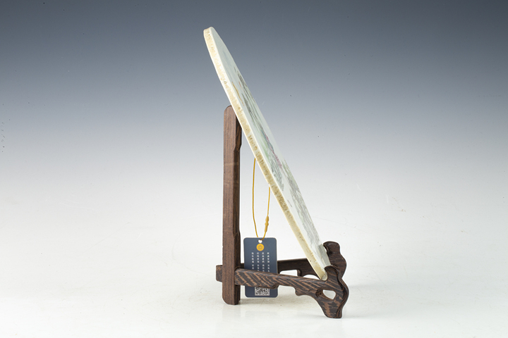 古玩陶瓷清末民初·淺絳彩山水人物紋瓷板拍賣，當前價格2304元