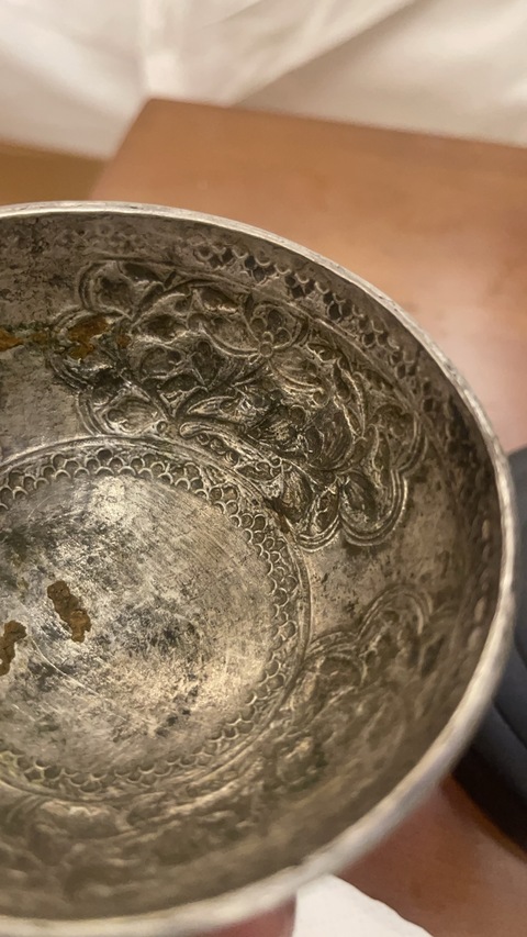 古玩雜項清代銀碗真品鑒賞圖