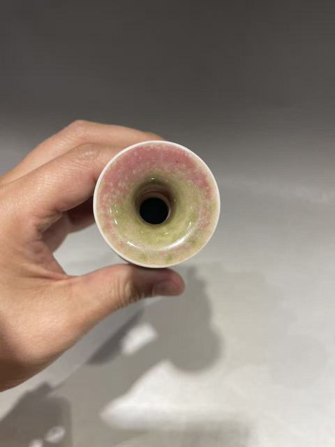 古玩陶瓷豇豆紅柳葉瓶真品鑒賞圖