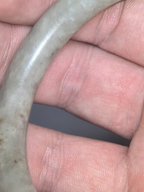 古玩玉器和田玉雕“素紋手鐲”真品鑒賞圖