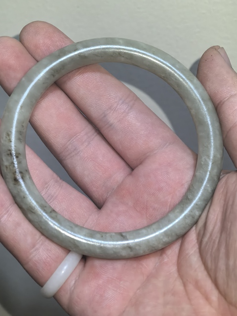 古玩玉器和田玉雕“素紋手鐲”真品鑒賞圖