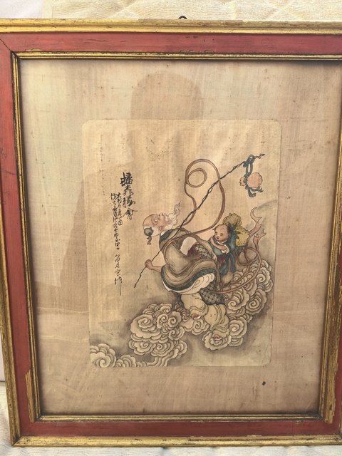 古玩字畫蟠桃勝會圖真品鑒賞圖