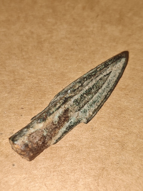 古玩銅器青銅箭頭真品鑒賞圖