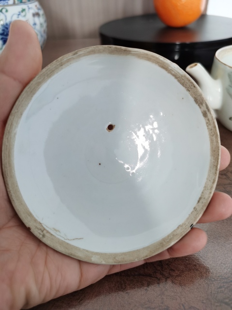 古玩陶瓷淺絳彩人物詩文參壺真品鑒賞圖