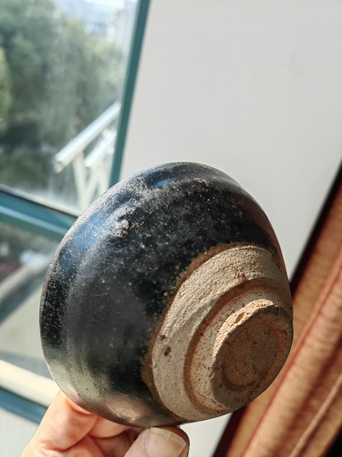 古玩陶瓷吉州窯月影梅茶盞真品鑒賞圖