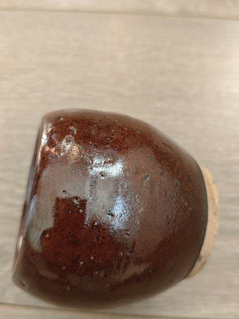 古玩陶瓷醬釉小缸真品鑒賞圖