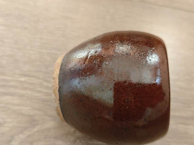 古玩陶瓷醬釉小缸真品鑒賞圖