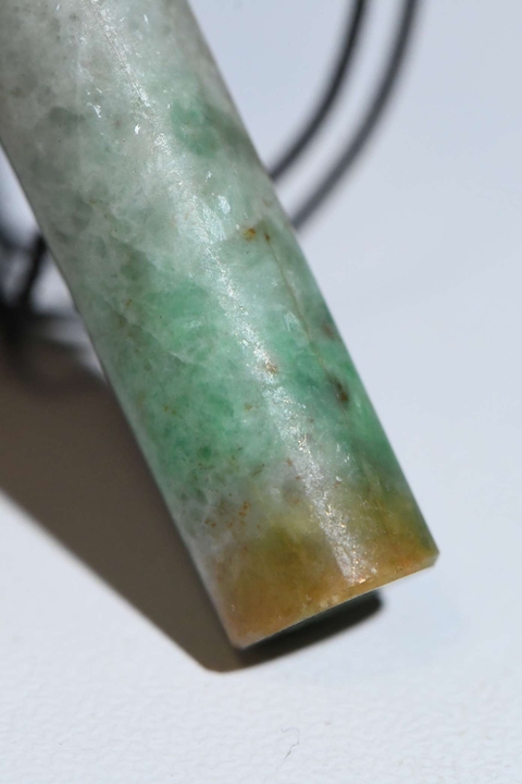 古玩玉器翡翠雕“素紋翎管”真品鑒賞圖