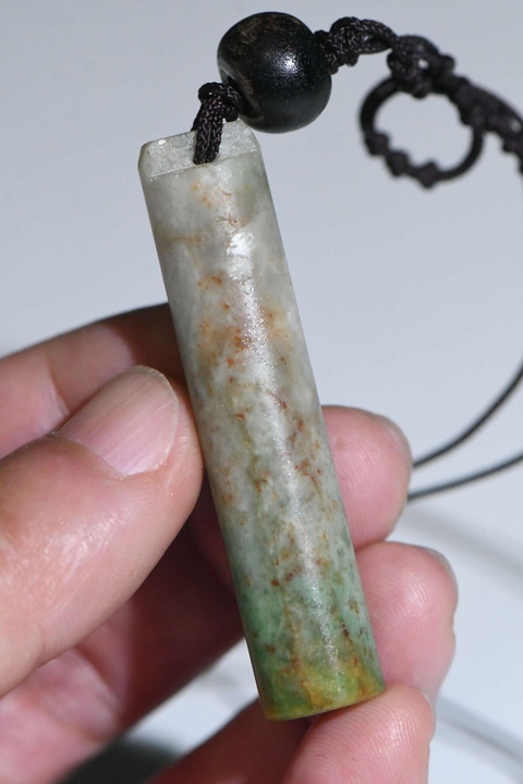 古玩玉器翡翠雕“素紋翎管”真品鑒賞圖