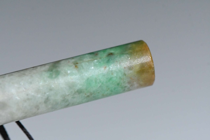 古玩玉器翡翠雕“素紋翎管”真品鑒賞圖