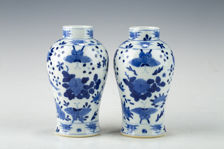 古玩陶瓷清晚·青花花鳥紋雞腿瓶一對
真品鑒賞圖