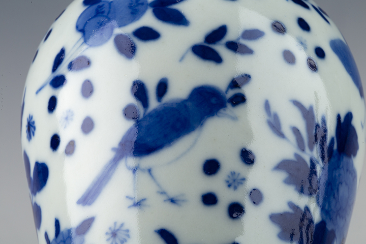 古玩陶瓷清晚·青花花鳥紋雞腿瓶一對
真品鑒賞圖