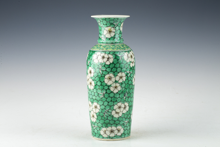 古玩陶瓷清晚·綠地冰梅紋瓶
真品鑒賞圖