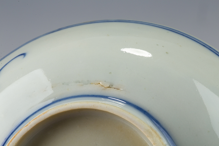 古玩陶瓷清晚·青花福祿壽三星人物紋小盤一對真品鑒賞圖