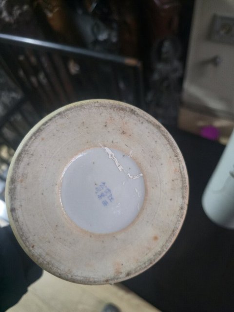 古玩陶瓷粉彩高士童子紋帽筒真品鑒賞圖