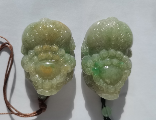 古玩玉器翡翠貔貅真品鑒賞圖