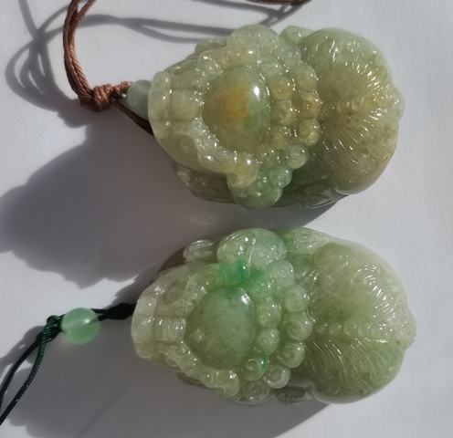 古玩玉器翡翠貔貅真品鑒賞圖