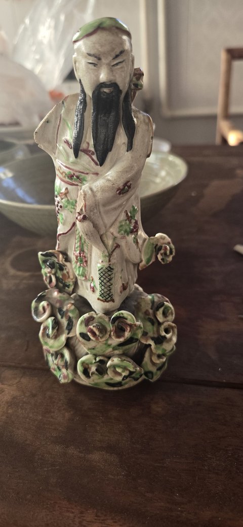 古玩陶瓷人物塑像真品鑒賞圖