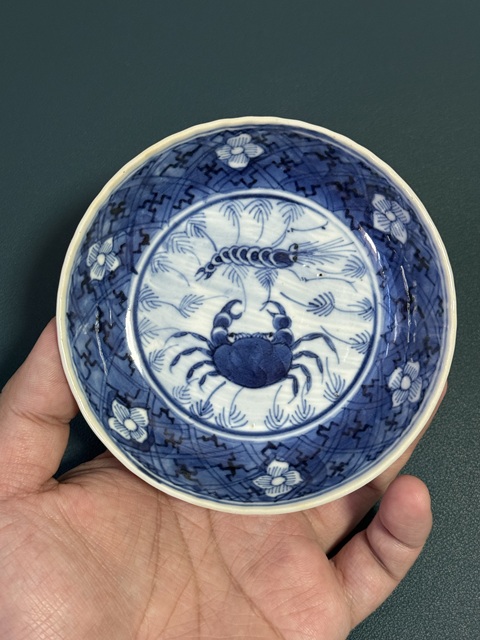 古玩陶瓷青花盤真品鑒賞圖