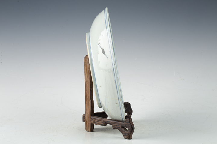 古玩陶瓷清早·青花壽字紋盤真品鑒賞圖