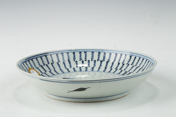 古玩陶瓷清早·青花壽字紋盤真品鑒賞圖