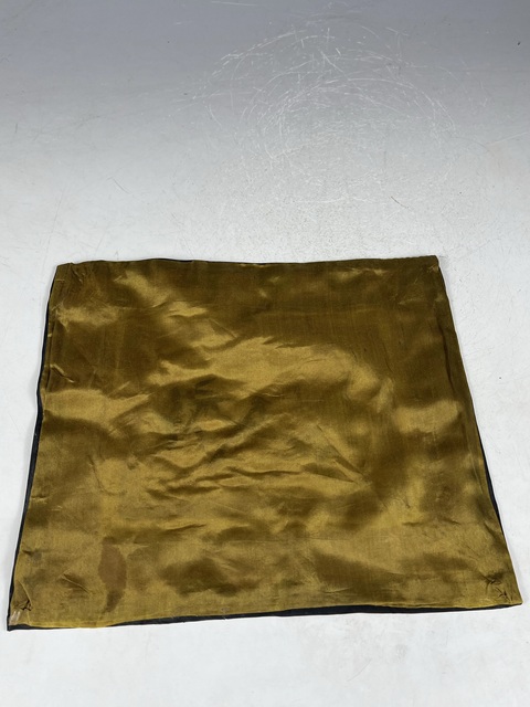 古玩雜項民國-創匯 ?盤金刺繡“錦上添花”花鳥紋織錦繡片拍賣，當前價格788元