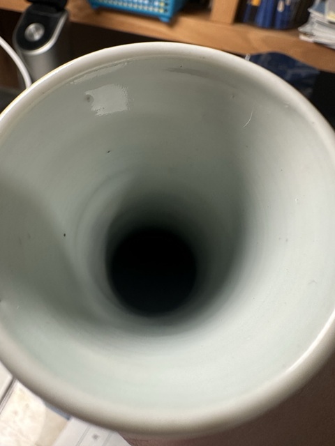 古玩陶瓷青花人物故事紋撇口瓶，疑似復窯真品鑒賞圖