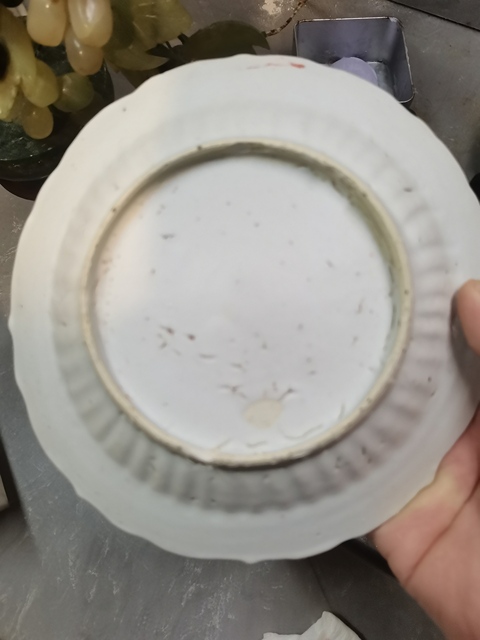 古玩陶瓷紅綠彩一路連升盤真品鑒賞圖