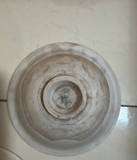 古玩陶瓷霍州窯白釉花卉紋茶碗真品鑒賞圖