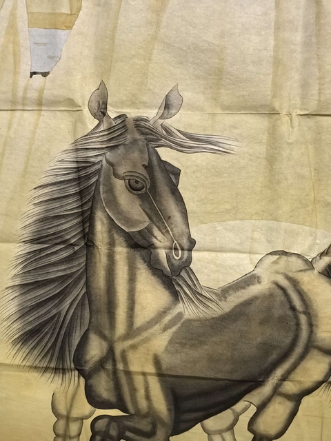 古玩字畫李廣彥駿馬圖拍賣，當前價格3600元