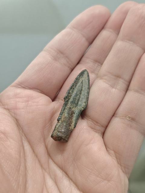 古玩銅器青銅箭頭真品鑒賞圖