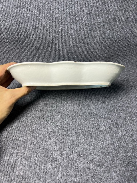 古玩陶瓷粉彩火珠龍紋盤真品鑒賞圖