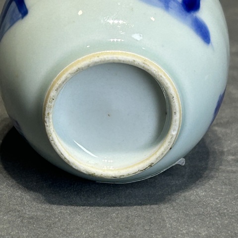 古玩陶瓷康熙青花教子圖蓮子罐拍賣，當前價格16800元